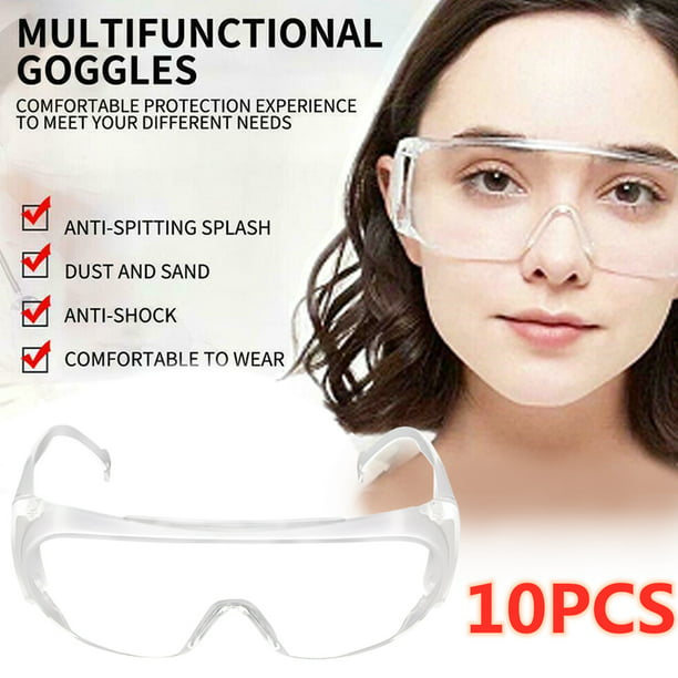 Safety Goggles Wrap Around Anti-impact Eye Protection Lab Work Eyewear Glasses